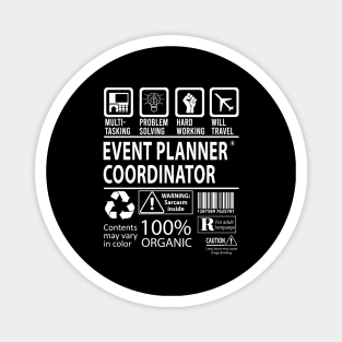 Event Planner Coordinator T Shirt - MultiTasking Certified Job Gift Item Tee Magnet